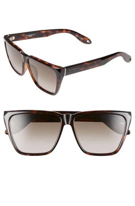 givenchy sunglasses 58mm flat top|givenchy 55mm oversized sunglasses.